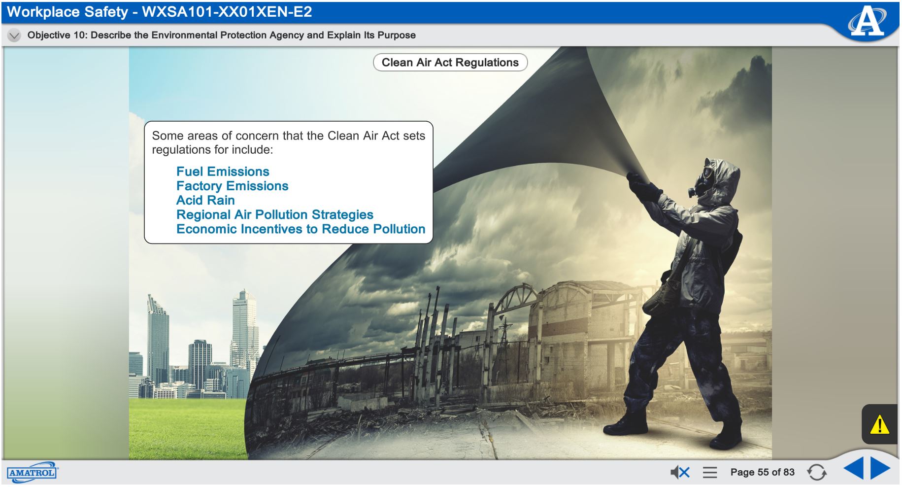 EPA Clean Air Act eLearning Course Safety Practices and Regulations