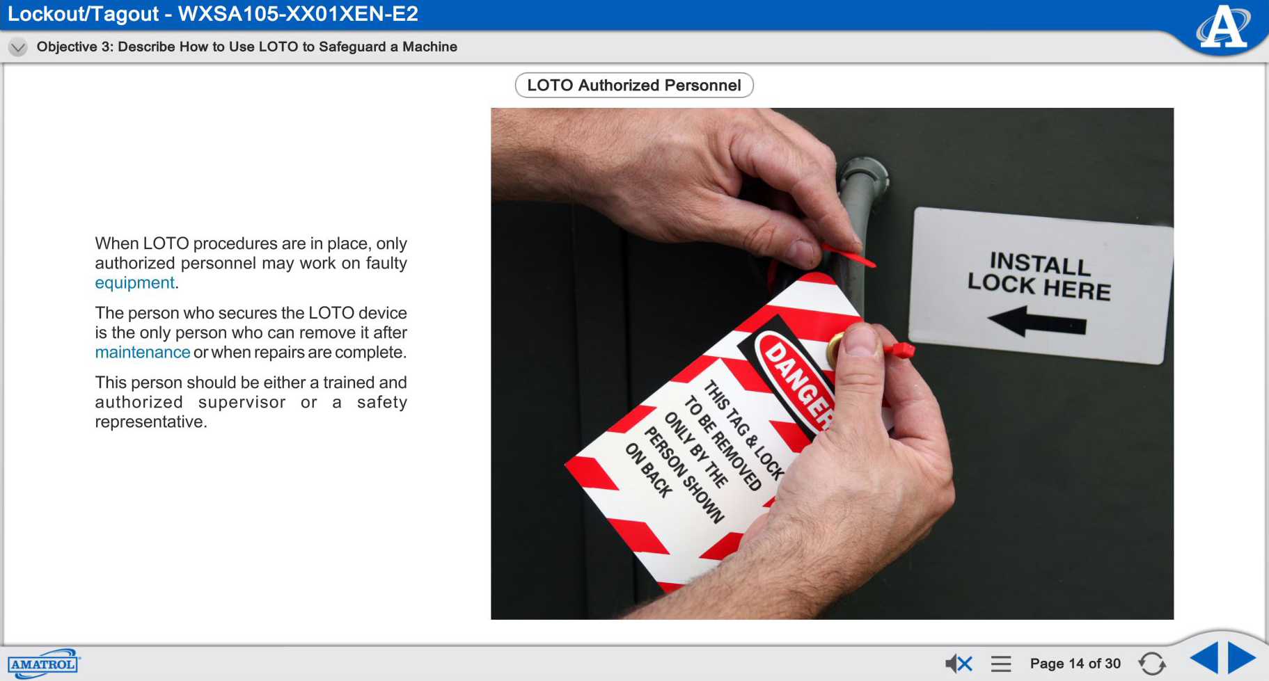 Lockout/Tagout eLearning Curriculum Safety Training LOTO