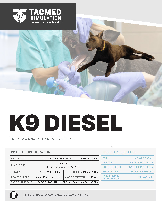 TacMed K9 Diesel Brochure